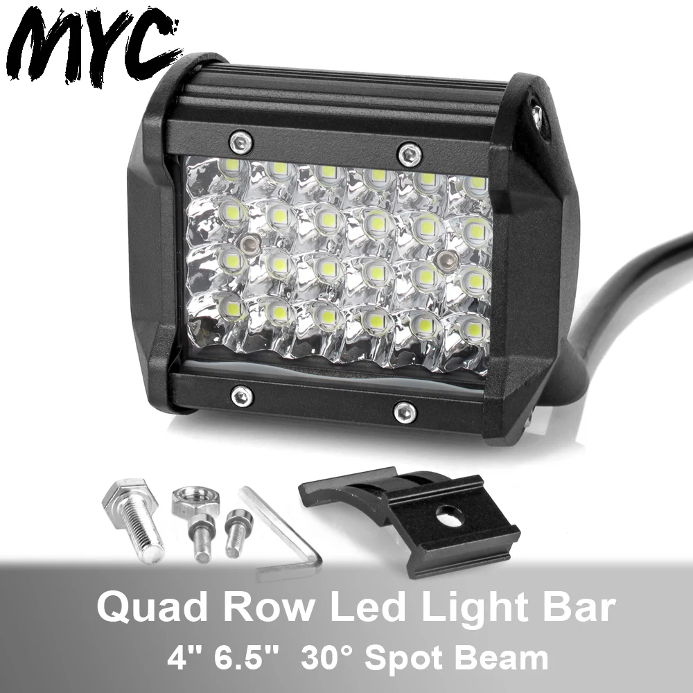 4 дюймовый 7 четырехрядный точечный луч светодиодный рабочий светильник для