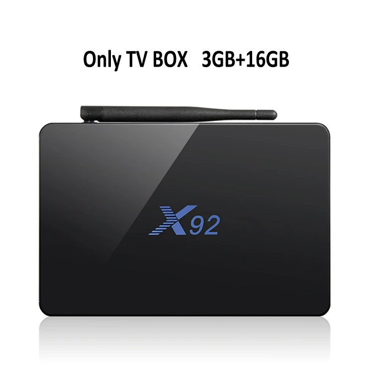 Only TV BOX 3GB 16GB ILEPO tv Box X92 Android 7,1 Smart Amlogic S912 Восьмиядерный 64 бит 2G/16G 3g/16G Поддержка 2,4/5 ГГц WiFi Android бокс ТВ коробки - Цвет: Only TV BOX 3GB 16GB