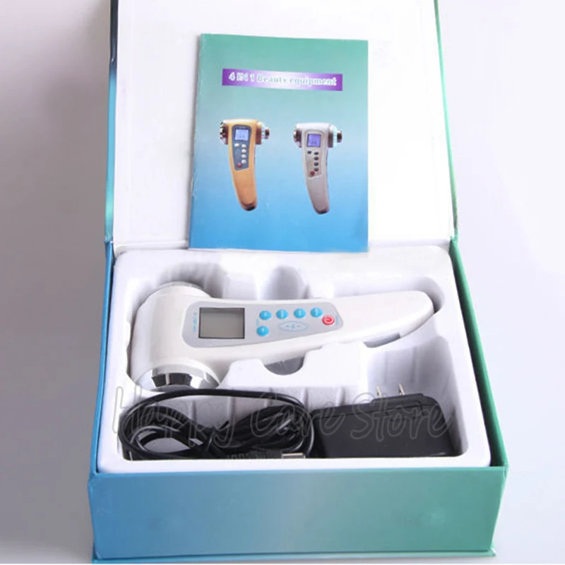 

Portable 4 in 1 Multi-function Ultrasonic 1~3Mhz Ion Photon Therapy Rejuvenation Machine Pore Cleaner Slimming Beauty Instrument