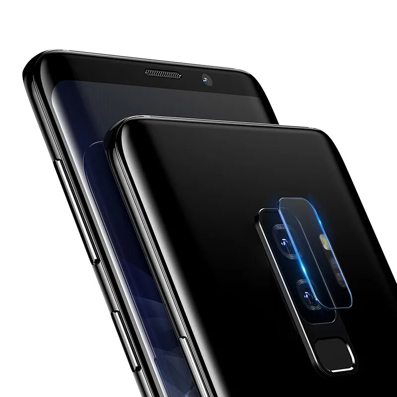 EXUNTON 2 шт. Камера Защитная пленка для samsung Galaxy S9 плюс S9Plus + мягкая задняя крышка