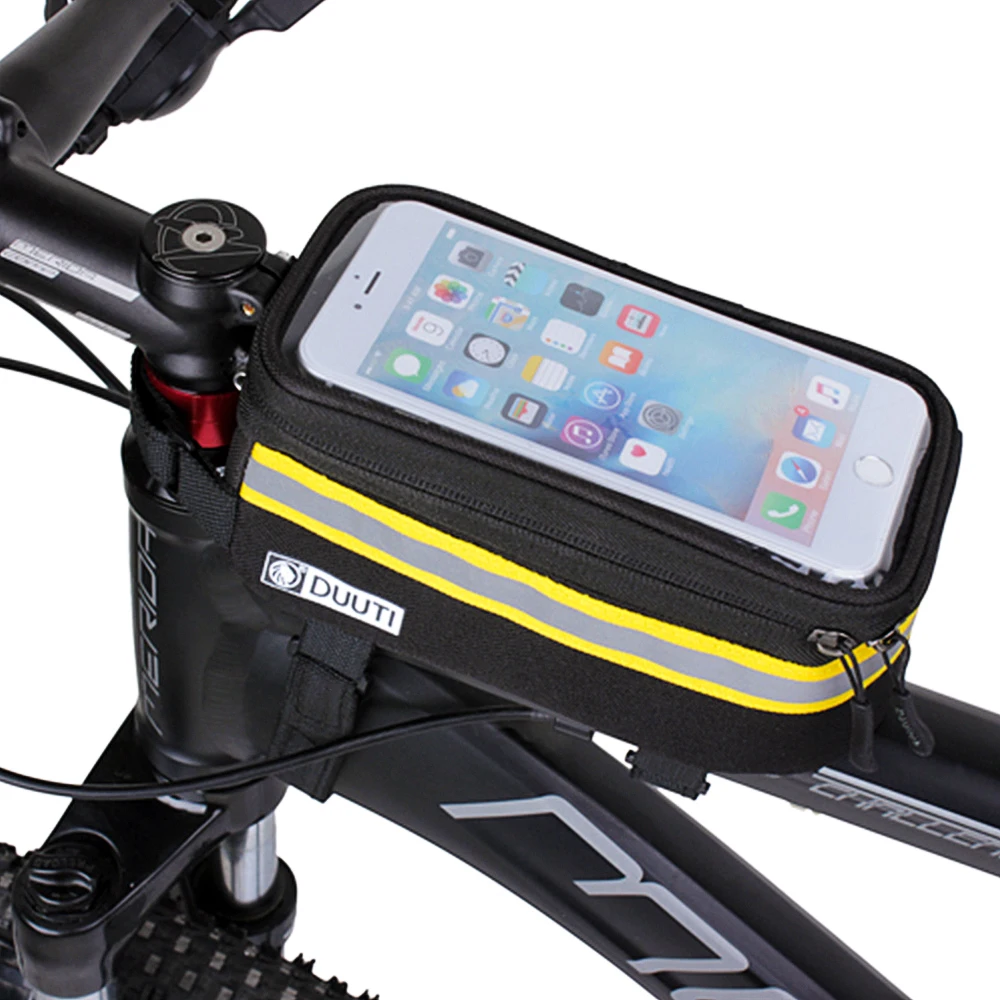 Cycling Bicycle Bike Head Tube Handlebar Cell Mobile Phone Bag Case Holder Panniers Frame Pannier For 6.5 iPhone #2 | Спорт и