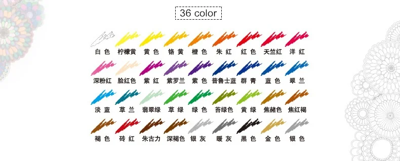 Цветные карандаши для рисования Марко 36 шт. профессиональные нетоксичные