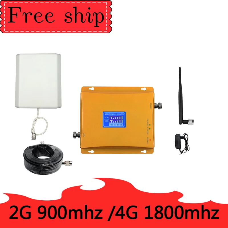 900 МГц GSM DCS LTE 1800 усилитель сигнала мобильного телефона 70 дБ усиление 2G 4G сотовый