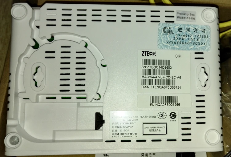 Оптическая сеть ZXHN F612 GPON ONU с 2 портами ethernet и 1 голосовым потоком|zte zxhn|optical networkgpon zte