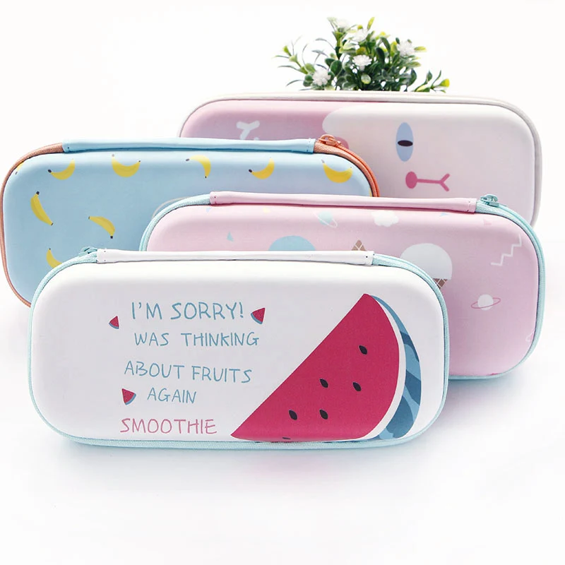 

Простой пенал, кавайный, для учеников начальной школы, большой емкости, школьный чехол для карандашей