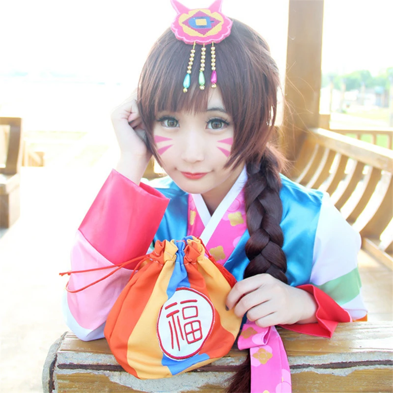 Новый весенний костюм для косплея OW D.va рождественские костюмы Hanbok униформа DVA