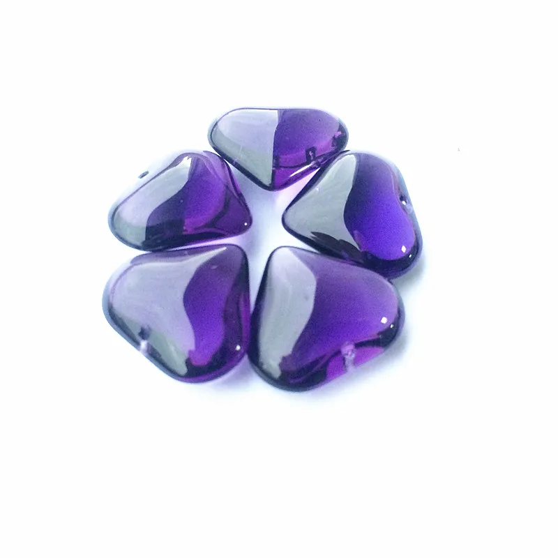 

Beautiful 50pcs/lot 22*16mm violet Crystal Glass chandelier Smooth Pendants crystal lighting parts crystal curtain Accessories