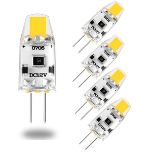 Миниатюрная светодиодная лампочка G4 с регулируемой яркостью, сменные Галогенные лампочки G4 с углом луча 12 В постоянного тока 3000 К 4000 к 6000 К 360 к 15 Вт для люстры, 5 шт.