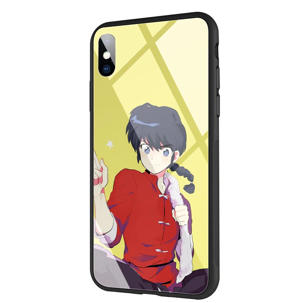 Lavaza аниме Ranma закаленное стекло ТПУ чехол для iPhone XS Max XR X 8 7 6 6S Plus 5 5S SE | Мобильные