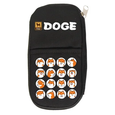 Style 2 Doge с милой собачкой корги Косплей Shiba «Лисья Секретная служба»(Inu Хаски для мальчиков и девочек с героями мультфильма кошелек Карандаш Чехол школьные принадлежности сумки студент подарок - Цвет: Style 2