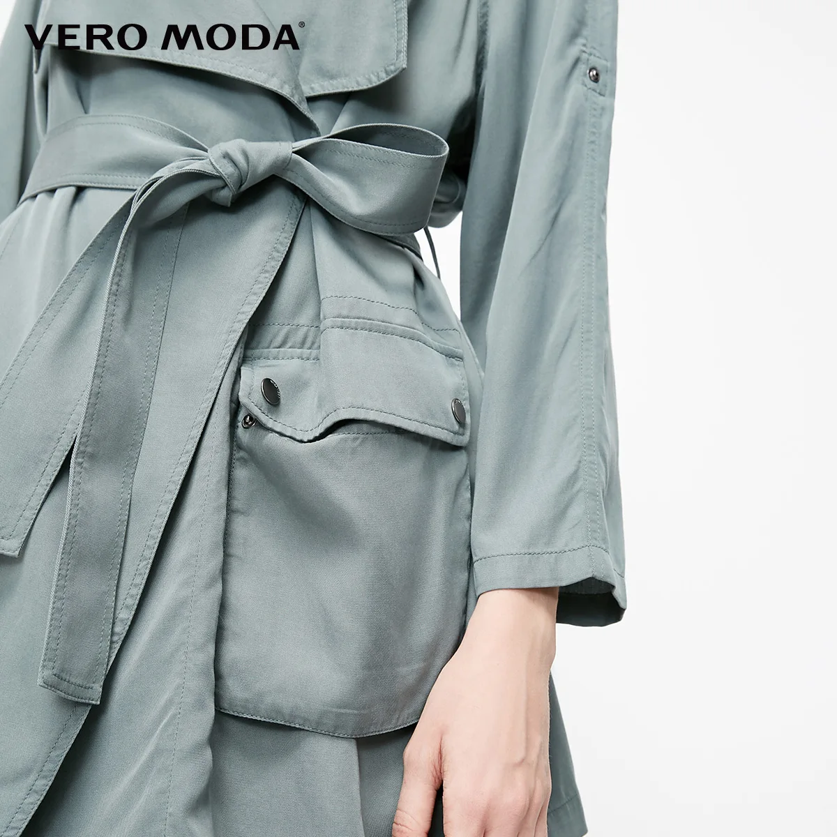Женский винтажный Тренч с лацканами и регулируемыми рукавами Vero Moda 319117503 |