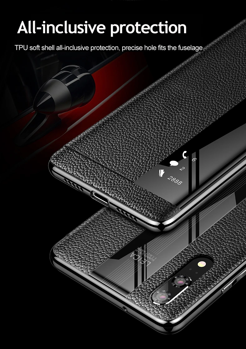 Роскошный чехол из натуральной кожи для huawei P20 Pro Чехол P20 кожаный умный флип-чехол для huawei P 20 Pro Защитная крышка