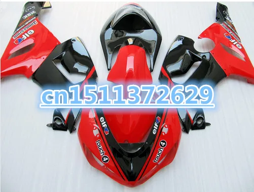 

Bo Free custom for Kawasaki ZX6R fairings 636 2005 2006 ZX6R 05 06 new red black bodywork fairing kits NEW HOT