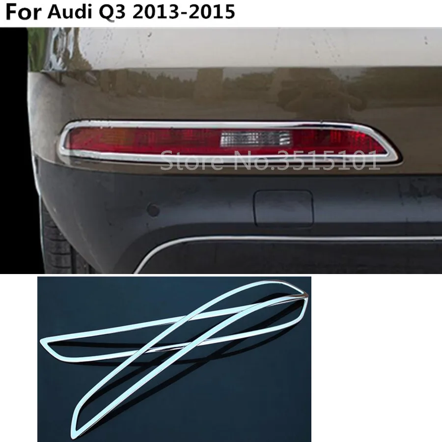 

Автомобильный Стайлинг кузова ABS Хромированная Крышка отделка задний хвост лампа заднего противотуманного фонаря рамка stick панель 2 шт. для ...