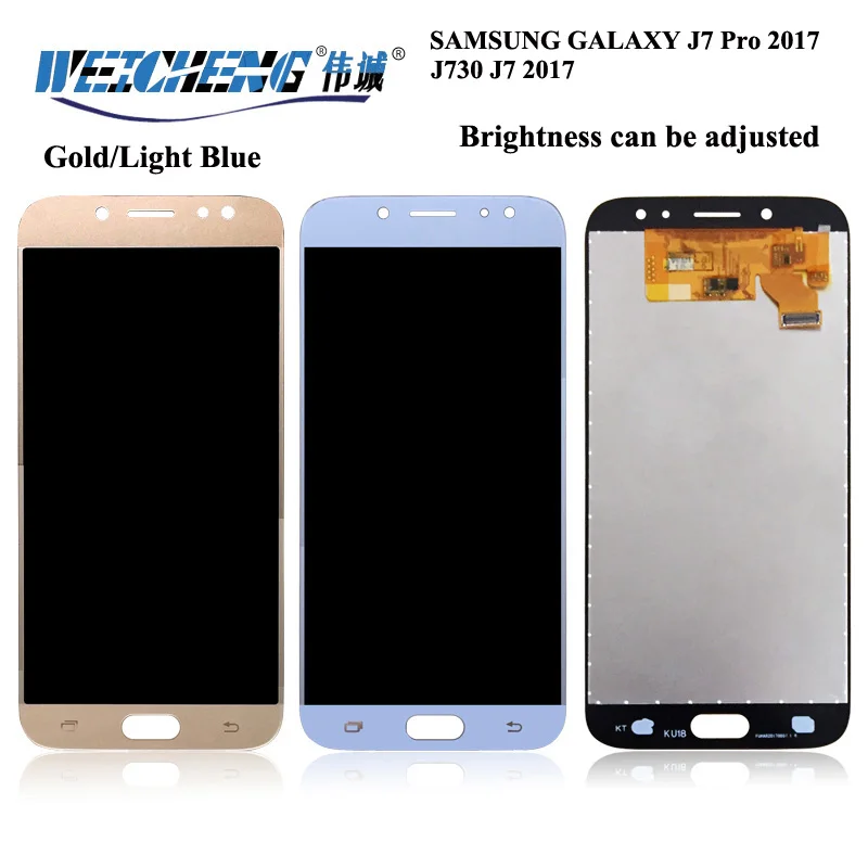 

WEICHENG Brightness can be adjusted for SamSung J7 pro 2017 J730 LCD J730 J7 2017 LCD Display Screen Touch Digitizer Assembly