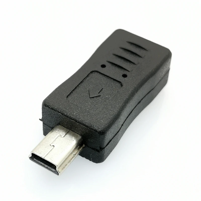 2 шт. портативный и стильный черный адаптер Micro USB Мама в Mini папа удобный