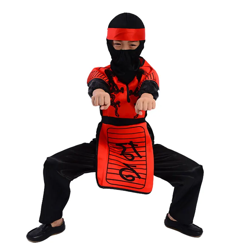 Черный Ninjago косплей костюм для мальчиков Комплекты одежды детская одежда Хэллоуин Рождество шикарная одежда ниндзя уличная одежда костюмы