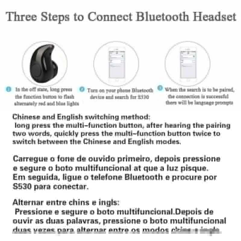 S530 мини невидимый Ультра маленький Bluetooth 4,0 стерео наушник гарнитура с микрофоном Поддержка громкой связи вызова для смартфонов
