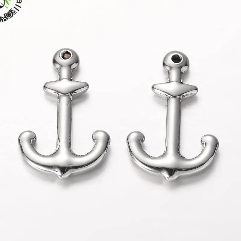 

Anchor 304 Stainless Steel Pendants, Stainless Steel Color, 26x16.5x3mm, Hole: 2mm