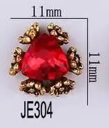 JE304 10 шт./лот, новинка, сплав, ногти, шарм, Ретро стиль, Корея, кристаллы, бриллианты, СТРАЗА под камень, для украшения ногтей, украшения для ногтей, 3D Стразы - Цвет: JE304