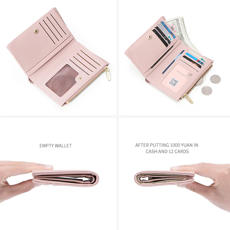 WEICHEN новый женский кошелек держатель для карт на молнии портмоне Много отделов