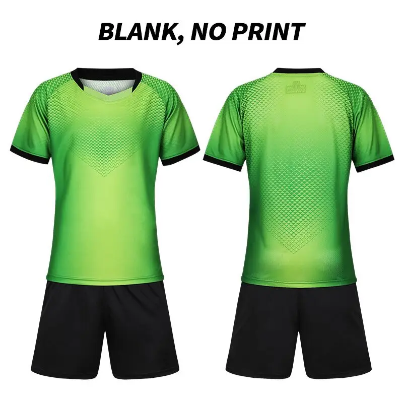 green short sleeve Детская футболка для футбола на заказ,, Camisetas De Futbol, Футбольная форма, детская спортивная одежда из полиэстера с длинными рукавами - Цвет: green short sleeve