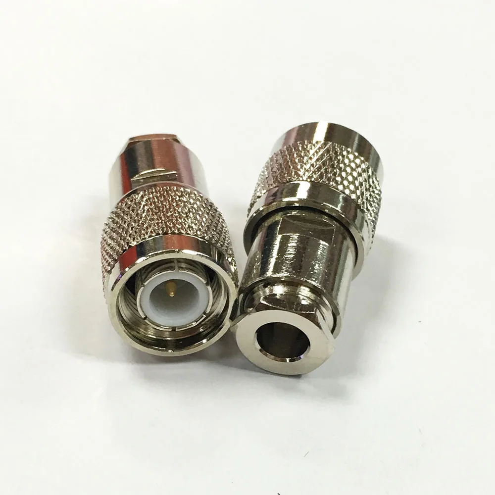 5Pcs Mini Jack Plug RF Connector TNC Male Clamp RG58 RG142 LMR195 RG400 Cable Straight Wire Body Brass | Обустройство дома