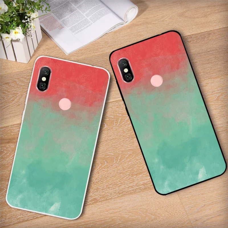 Чехол для телефона Xiaomi Redmi Note 6 Pro мягкий силиконовый чехол окрашенный матовый