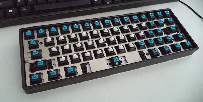 60% металлический чехол CNC рамка для механической клавиатуры расположение покера