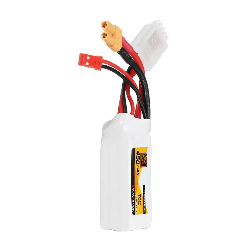 4 шт. аккумулятор ZOP Power 11 1 В 450 мАч 70C 3S Lipo JST XT30 для FPV Racing multirotor Quadcopter|Детали и