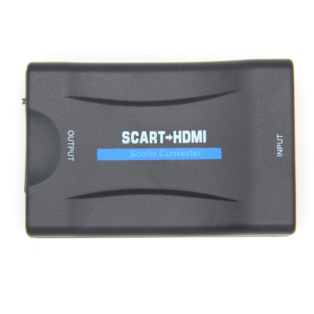 Новейший 1080P SCART К HDMI видео аудио высококлассный конвертер адаптер для HD tv DVD для Sky Box STB Plug and Play