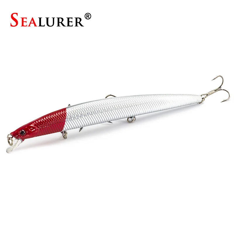 F Sealurer 1 предмета; детская одежда для сна с длинным Minnow приманки для ловли рыбы, 18cm26g Пластик жесткая наживка для рыбалки рыболовные снасти искусственная наживка; форель для рыбалки - Цвет: F
