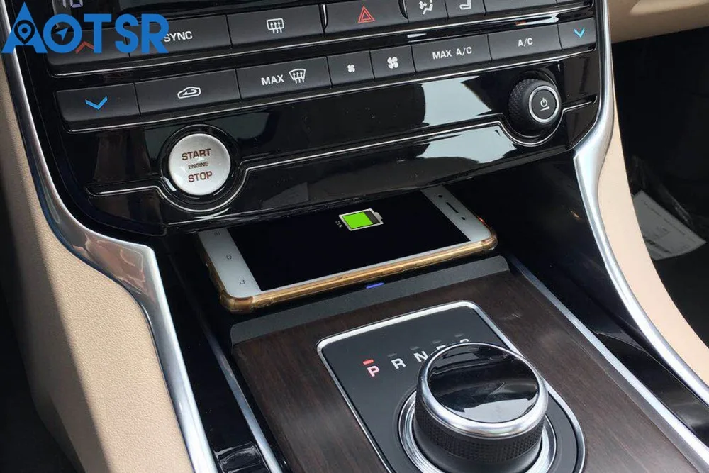 Автомобильное зарядное устройство Aotsr беспроводное для Jaguar XE/XF/XEL/XFL/2017 2019 быстрая