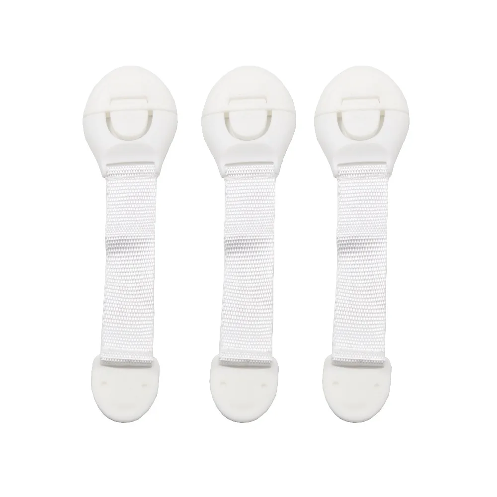 

JOJOCHEW Drawer Door Cabinet Cupboard Toilet Safety Locks Baby Safety Care Plastic Locks Straps Infant Baby Protection 10pcs