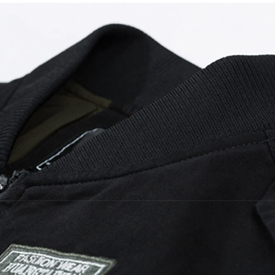 Plus Size Jacket Men Casual Baseball 6xl Mens Cotton Air Force 1 Erkek Men's Jackets Zipper Loose 50C0178 | Мужская одежда