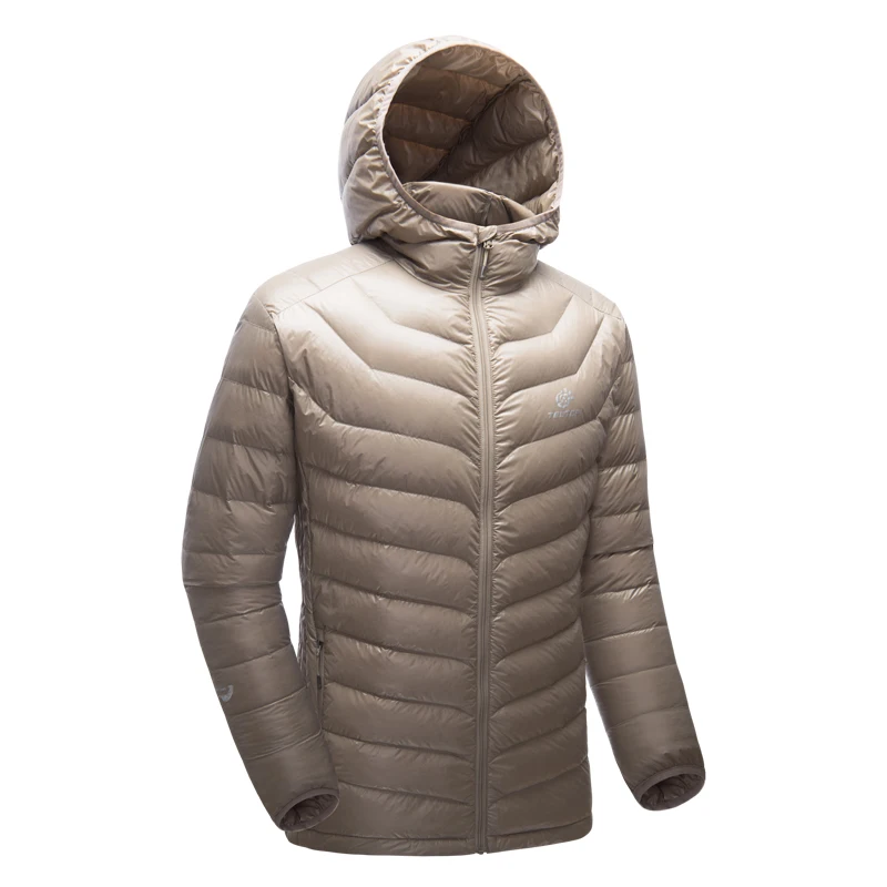 Мужская зимняя куртка на белом утином пуху Tectop 90% водонепроницаемая