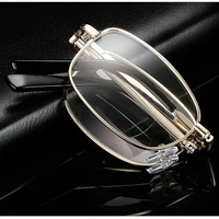 advanced alloy full rim gold anti fatigue men women bifocal reading glasses 0 75 1 25 1 5 2 00 1 75 to 4 with case