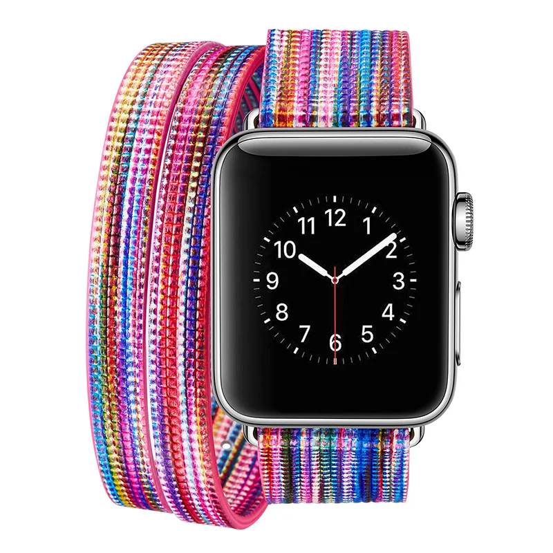 Ремешок для часов из натуральной кожи Apple Watch 38 мм 42 женщин и мужчин сменный