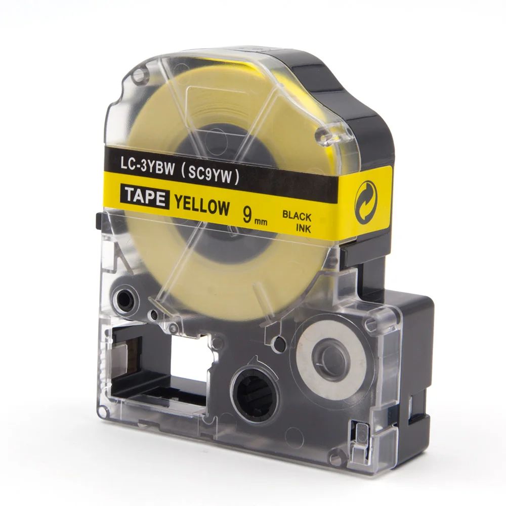 Absoonic 9 мм совместимый SC9YW LC 3YBP ленточный Стандартный LK картридж для Epson LabelWorks LW300