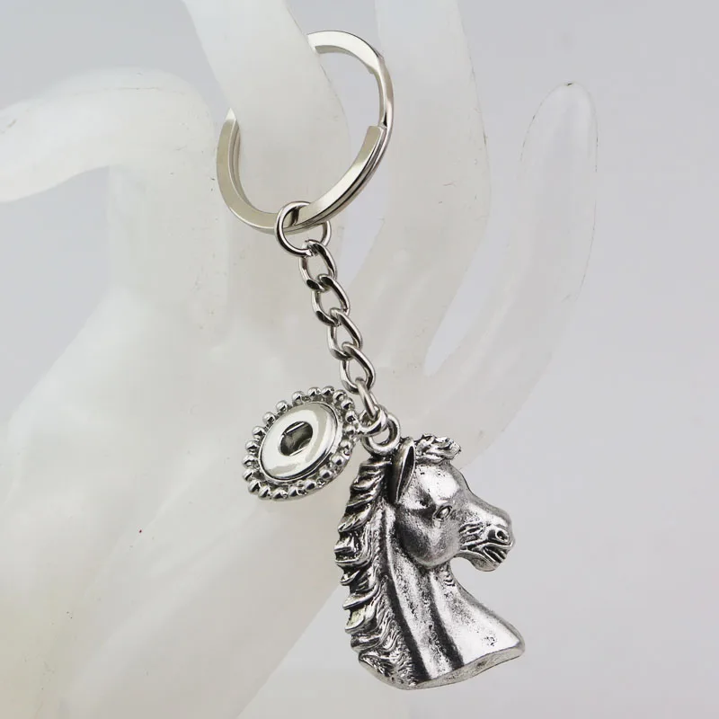 Новинка мужской брелок с головой лошади в виде коня 18 мм кулоны пуговицы брелки