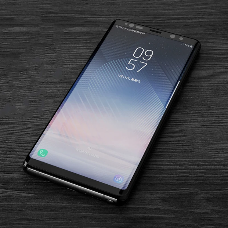 Цвет 3D полное покрытие закаленное стекло протектор экрана для samsung Galaxy S8 Plus Note 9 8 черный Золотой Синий Серебряный