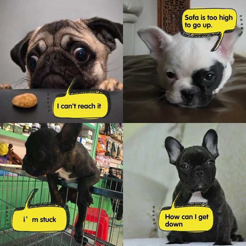 2 ступеньки для домашних собак лестница Складная Съемная кровать животных пандус