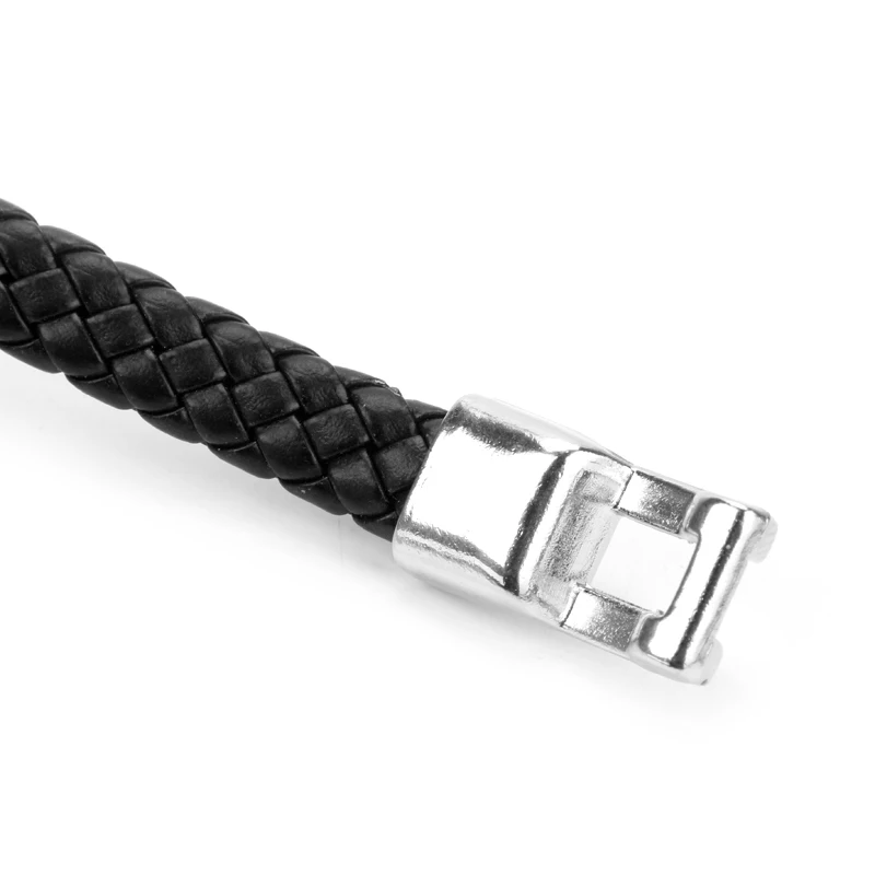 Classic Anime Soul Eater Dead Kid logo Bracelet Men Weave Leather Bracelets for Women Boys Jewelry Buckle Wristbands | Украшения и