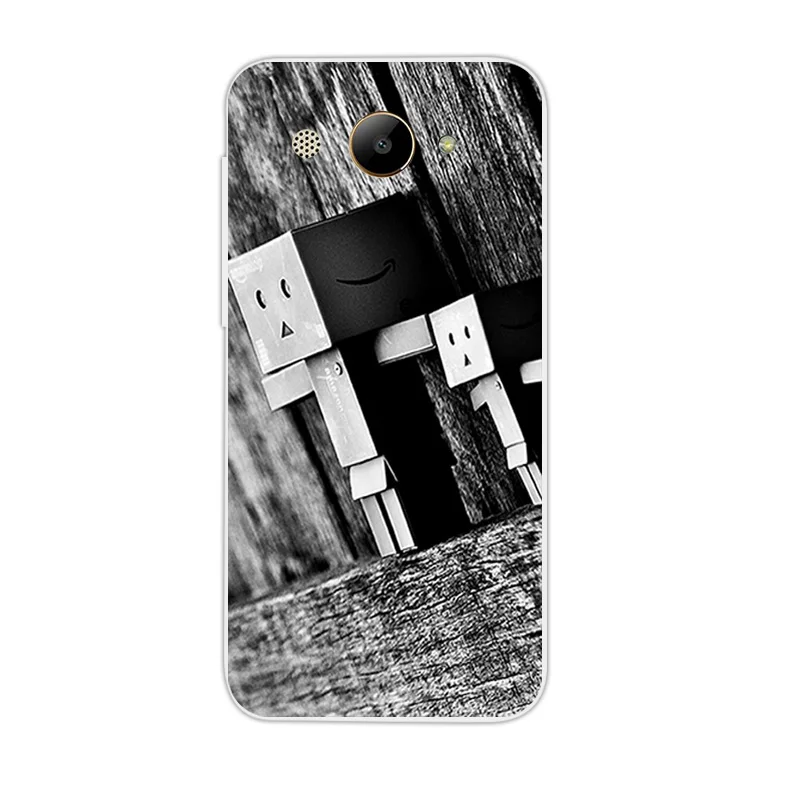 Черный матовый чехол для Huawei Y3 2017 / Y5 Lite с дизайном Kiss 5 0 дюйма MT6737M искусственная