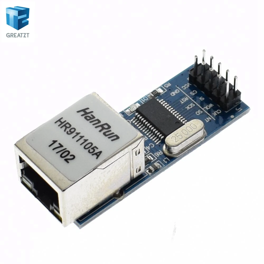 1 шт./лот мини ENC28J60 LAN Ethernet сетевой модуль 25 мГц Кристалл AVR 51 LPC 3.3 В