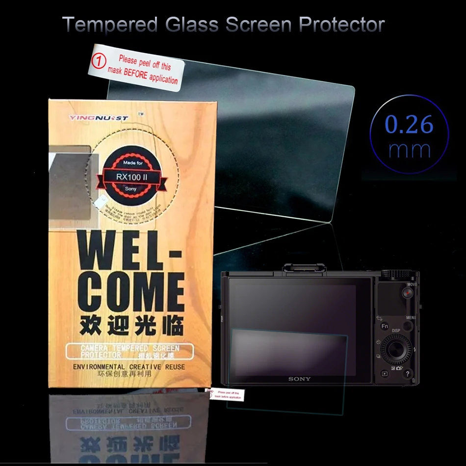 Защитное стекло для ЖК экрана камеры SONY RX100 RX100II RX100III a7 Mark II a77 II|sony screen|screen protector