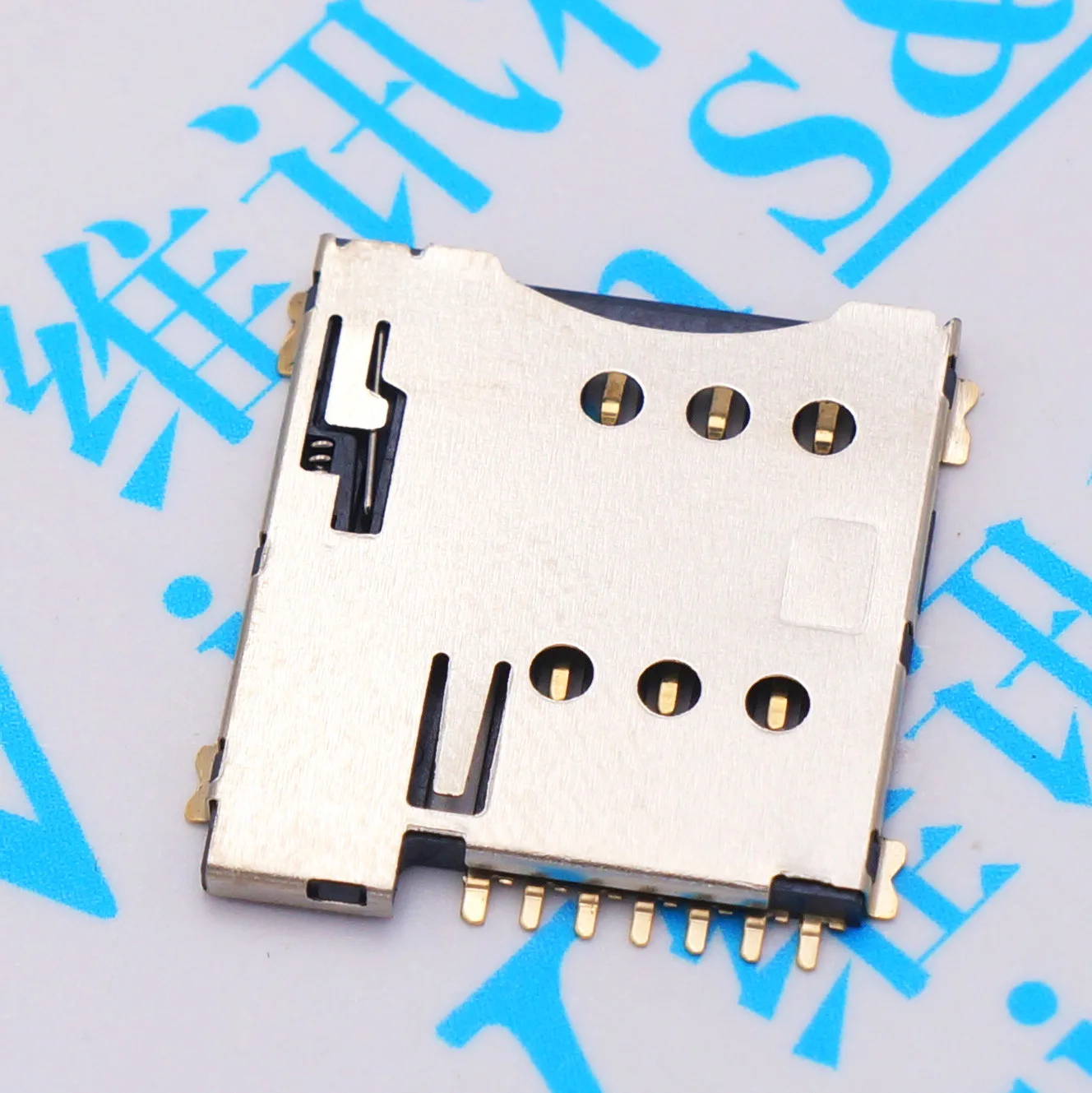 10 шт./лот MICRO SIM 7P колода маленькая карта телефон слот для sim-карты PUSH slim 1 3 разъем |