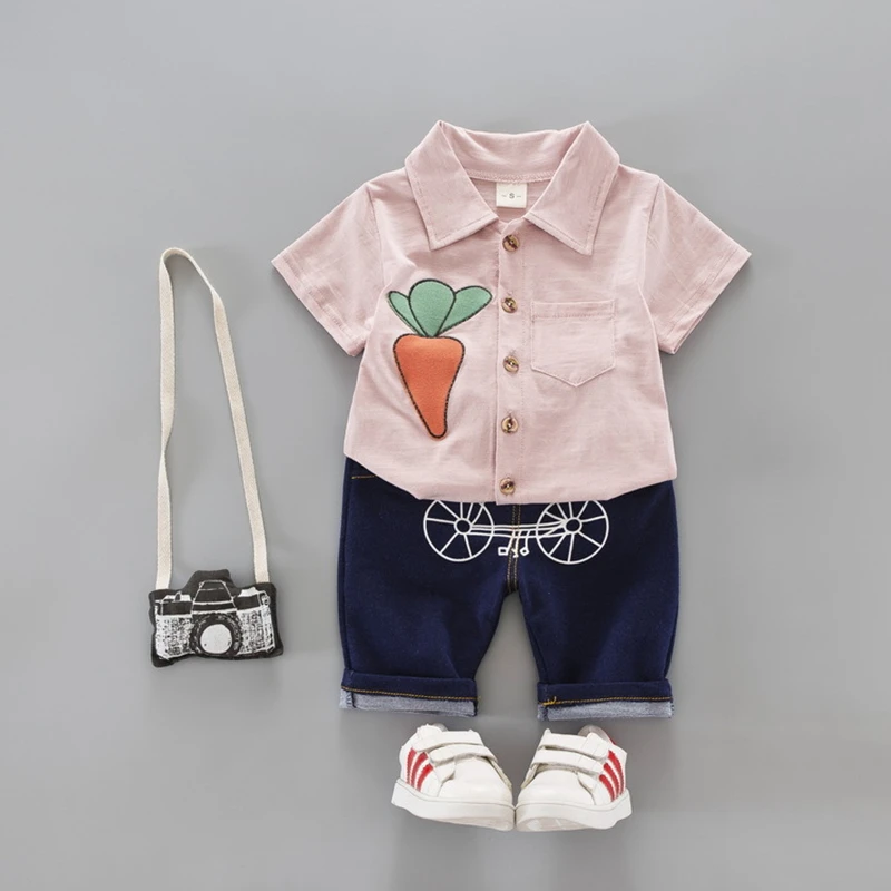 Toddler Boys Clothing Set Summer Baby Suit Shorts Shirt 8-11T Children Kid Clothes Suits Formal Wedding Party Costume | Детская одежда