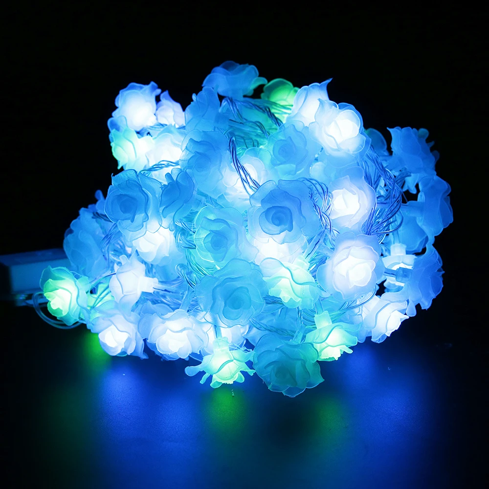 Светодиодная лента с цветами 100 светодиодов ночное освещение любовными розами 10