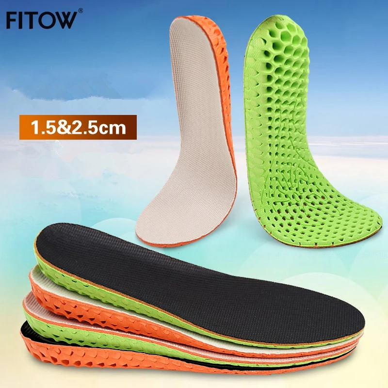 Новые модные мужские и женские стельки удобные дышащие для обуви увеличивающие